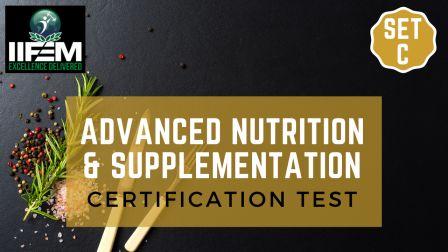 certificate exam advanced nutrition supplementation set c