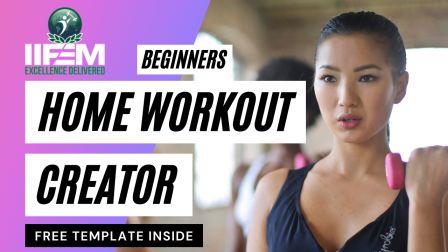 Custom Home Workout Creator for Beginners